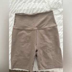 Beige Biker Shorts